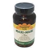 Country Life Maxi-hair Plus Skin & Nails 5,000 Mcg Biotin Dietary Supplement Vegetarian Capsules