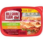 Hillshire Farm Ultra Thin Oven Roasted Turkey Breast & Honey Ham Sliced Deli Meat