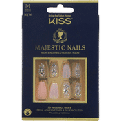 Kiss Nails, Majestic, Reusable, Medium Length
