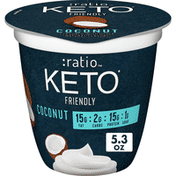 :ratio KETO Friendly Dairy Snack, Coconut Flavored, 1 Cup