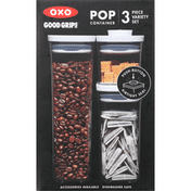 OXO Pop Container Set, Variety, 3-Piece