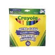Crayola Classic Colours Ultra-Clean Washable Broad Line Markers