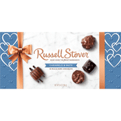 Russell Stover Caramels & Nuts, in Milk & Dark Chocolate