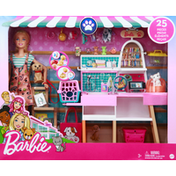 Barbie Doll, Pets and Playset, 3+