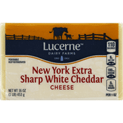 Lucerne Cheese, New York Extra Sharp White Cheddar