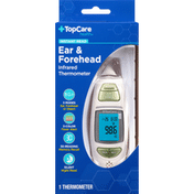 TopCare Thermometer, Infrared, Ear & Forehead
