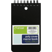 Top Flight Memo Book, Poly Cover, College Rule, 100 Sheets