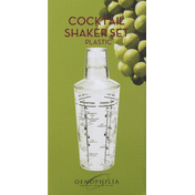 Oenophilia Cocktail Shaker Set, Plastic