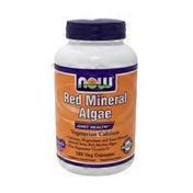 Now Red Mineral Algae Vegetarian Calcium, Magnesium, And Trace Minerals Derived From Red Marine Algae, Plus Vegetarian Vitamin D-2 Joint Health Dietary Supplement Veg Capsules