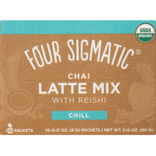 Four Sigmatic Latte Mix, Chai, Chill, 10 Pack