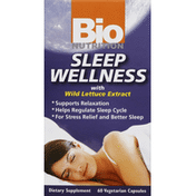 Bio Nutrition Sleep Wellness, with Wild Lettuce Extract, Vegetarian Capsules