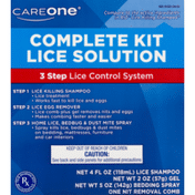 CareOne Complete Kit Lice Solution 3 Step Lice Control System