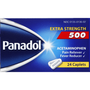 Panadol Pain Reliever/Fever Reducer, Extra Strength 500, Caplets