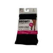 Secret Collection Black Knee High Fabulous Curves Plus Size Supreme Comfort