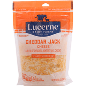 Lucerne Shredded Cheese, Finely, Cheddar Jack