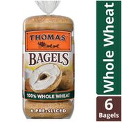 Thomas’ 100% Whole Wheat Soft & Chewy Pre-Sliced Bagels