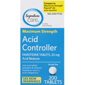 Signature Care Acid Controller, Maximum Strength, 20 mg, Tablets
