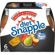 Snapple Tea, Bret's Blend Trop-A-Rocka, Diet, Glass Bottles