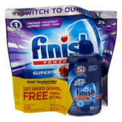 Finish Powerball Super Charged with Rinse Aid