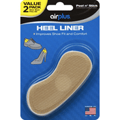 Airplus Heel Liner, Value 2 Pack