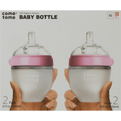comotomo Baby Bottle, 5 Ounce, 2 Pack