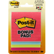 Post-it Notes, 200 Sheets, Bonus Pad!