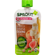 Sprout Baby Food, Organic, Apricot Banana Chickpea Fig, 6 Months & Up