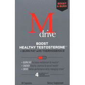 Mdrive Boost Healthy Testosterone, Boost & Burn, Capsules