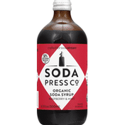 Soda Press Co Soda Syrup, Organic, Raspberry & Mint