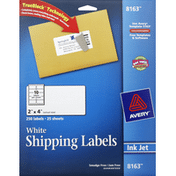 Avery Shipping Labels, Ink Jet, White
