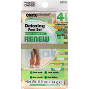 Onyx Professional Foot Treatment Set, Detoxing, Renew, Ginger & Green Tea