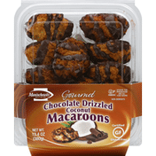 Manischewitz Macaroons, Gourmet, Coconut, Chocolate Drizzled