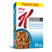 Kellogg's Special K Protein Breakfast Cereal, 9 Vitamins and Minerals, Original Multi-Grain Touch of Cinnamon