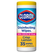 Clorox Disinfecting Wipes, Bleach Free Cleaning Wipes, Crisp Lemon