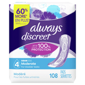 Always Discreet Discreet Moderate Incontinence Pads