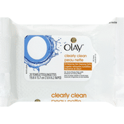 Olay Wet Cleansing Cloths, Oil Reducing, Clearly Clean
