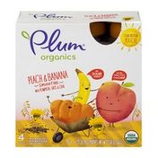 Plum Organics Smoothie Peach & Banana