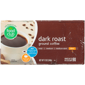 Food Club Dark Roast 100% Ground Coffee