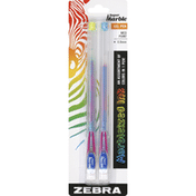 Zebra Pens, Gel, Med Point (0.8 mm), Marbelized Ink