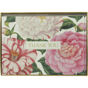 Caspari Boxed Notes, Thank You, Camellias