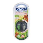 Refresh Your Car Odor Eliminating Dual-Scented Oil Diffuser Sun-Kissed Linen/Tiger Lily