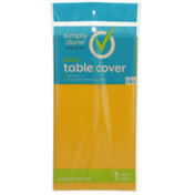 Simply Done Plastic Table Cover, Harvest Yellow