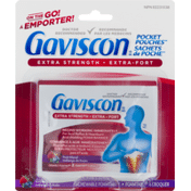 Gaviscon CN)  Pocket Pouches Extra Strength Chewable Foamtabs Fruit Blend
