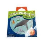 Peaceable Kingdom Ocean Animals Reusable Sticker Tote