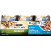 Pro Plan Cat Wet True Nature Adult Ocean Whitefish & Salmon Entree Classic Cat Food