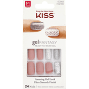 Kiss Nails, Ready-to-Wear Gel, Medium Length, To the Max KGN06