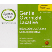 Signature Care Gentle Overnight Laxative, 5 mg, Tablets