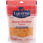 Lucerne Cheese, Sharp Cheddar, Rustic Cut
