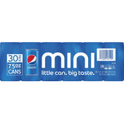 Pepsi Soda, Mini, 30 Pack
