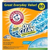 Arm & Hammer Plus Oxiclean Powder Laundry Detergent, Fresh Scent, 80 Loads